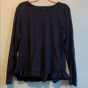 Banana Republic long sleeve with ruffle